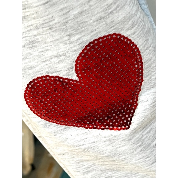 FINAL PRICE Two piece sequin heart loungewear set sz Small and medium - Picture 11 of 12